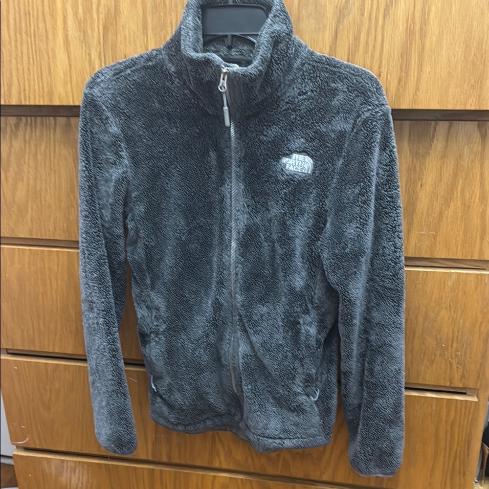North face fluffy zip up